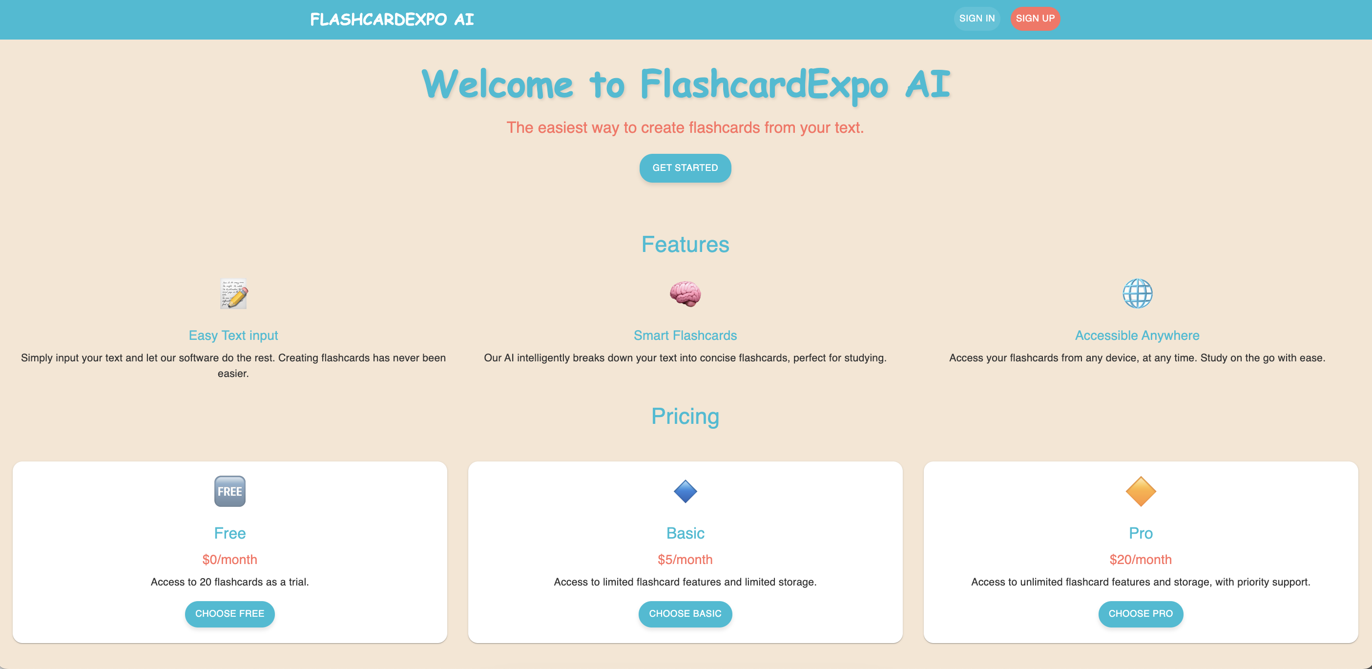 FlashcardExpo AI