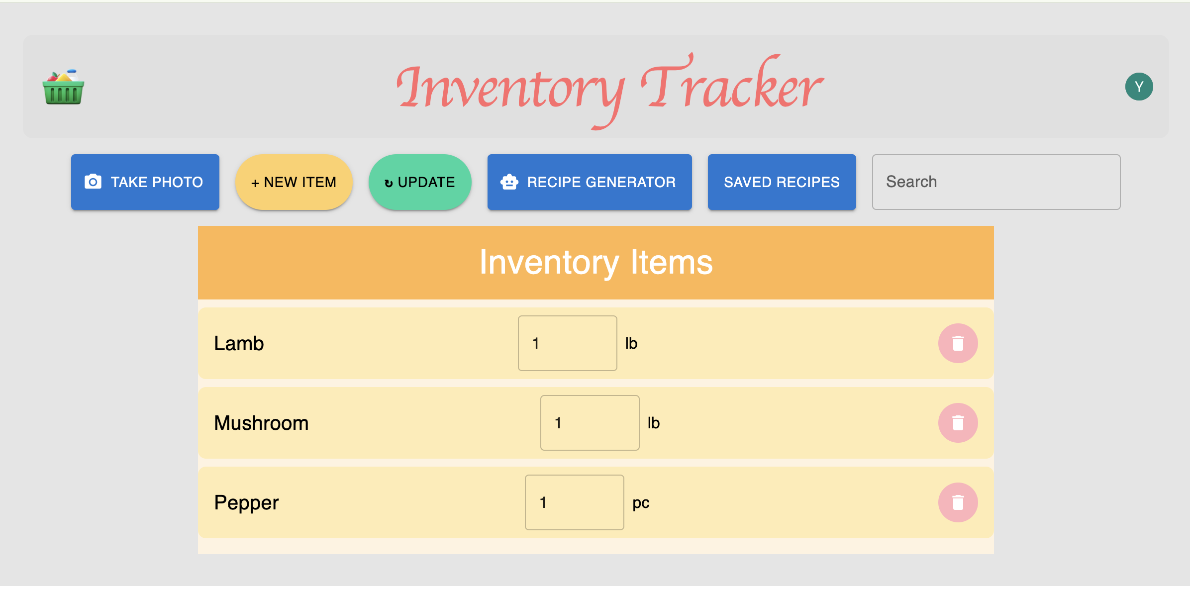 Inventory Tracker AI